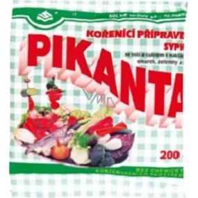 Pikanta kořenící přípravek sypký se solí a cukrem k nakládání okurek, zeleniny a hub 200 g - ukončení výroby