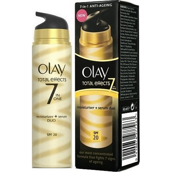 Olay Total Effects Moisturiser + Serum 7v1 Duo hydratační krém a sérum 40 ml
