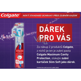 Colgate Slim Soft měkký zubní kartáček 1 kus