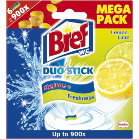 Bref Duo Stick Lemon-Lime samolepicí WC proužky 6 x 9 g