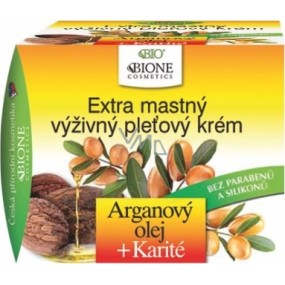 Bione Cosmetics Arganový olej & Karité extra mastný výživný pleťový krém pro všechny typy pleti 51 ml