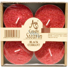 Adpal Stearin Maxi Black Currant - Černý rybíz vonné čajové svíčky 4 kusy
