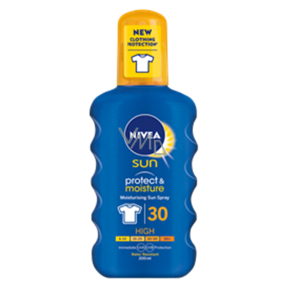 Nivea Sun Protect & Moisture OF30+ hydratační sprej na opalování 200 ml