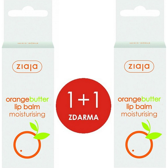 Ziaja Pomerančové máslo balzám na rty 2 x 10 ml, duopack