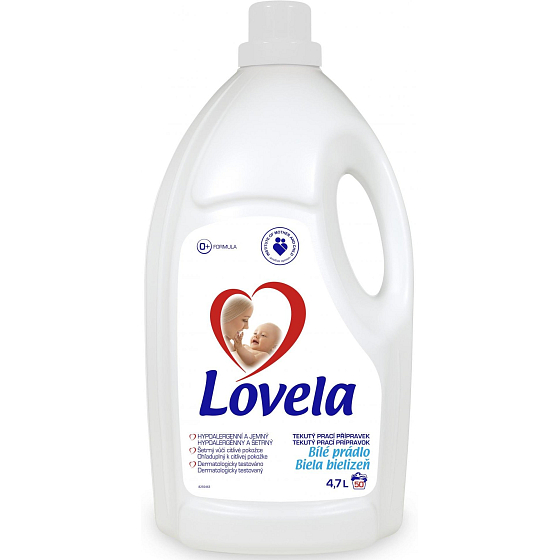 Lovela Bílé prádlo Hypoalergenní tekutý prací prostředek 50 dávek 4,7 l