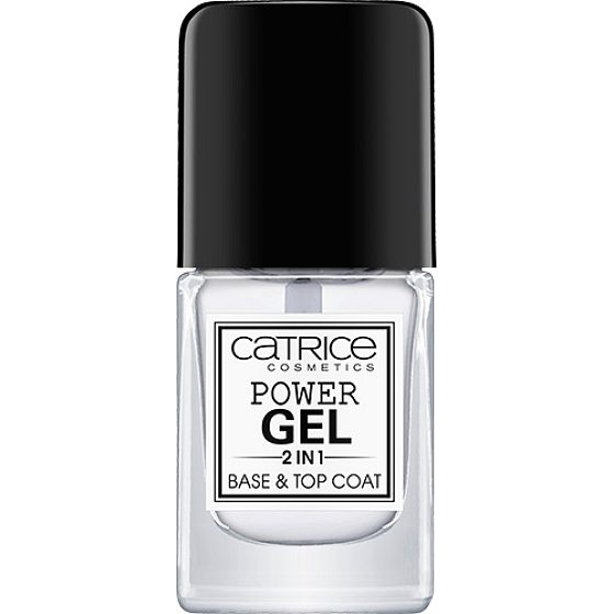 Catrice Power Gel 2in1 Base & Top Coat podkladový a krycí lak na nehty 10 ml