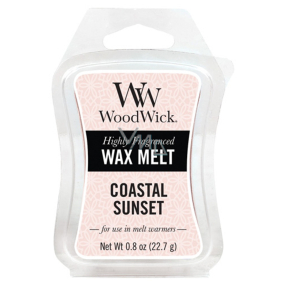WoodWick Coastal Sunset - Západ slunce na pobřeží vonný vosk do aromalampy 22.7 g