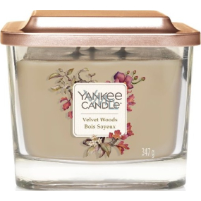 Yankee Candle Velvet Woods - Sametové dřevo sojová vonná svíčka Elevation střední sklo 3 knoty 347 g