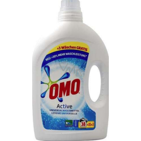 Omo Active gel na praní, bílé a světlé prádlo 38 dávek 1,9 l