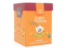 English Tea Shop Bio Rooibos čistý sypaný 80 g + dřevěná odměrka se sponou