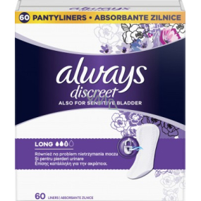 Always Discreet Liner Long inkontinenční slipové intimní vložky 60 kusů