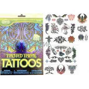 EP Line Savvi Tattos Twisted Tribal tetovací obtisky 50 kusů, doporučený věk 4+