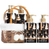 Vivian Gray Christmas Brown Ylang a Vanilka tekuté mýdlo dávkovač 250 ml + mléko na ruce 250 ml + taštička, kosmetická sada pro ženy