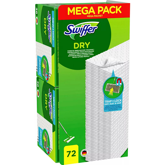 Swiffer Dry náhradní prachovky na podlahu 72 kusů
