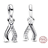 Charm Sterlingové stříbro 925 Kost přání - Mini medailon, přívěsek na náramek symbol