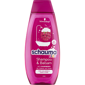 Schauma šampon a balzám Kids s extraktem z maliny, 400 ml