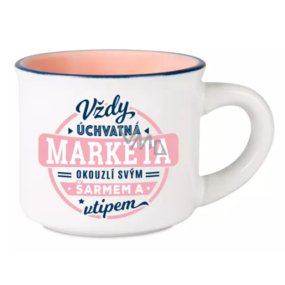 Albi Espresso hrneček Markéta - Vždy úchvatná, okouzlí svým šarmem a vtipem 45 ml