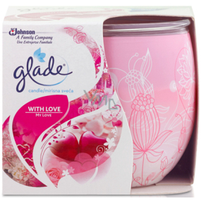 Glade by Brise Only Love vonná svíčka ve skle, doba hoření až 30 hodin 123 g