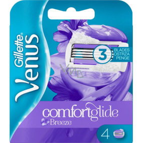 Gillette Venus Breeze 2v1 náhradní holicí hlavice 3břity, 4 kusy pro ženy
