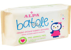 Alpa Batole vlhčené toaletní ubrousky s aloe vera pro děti 72 kusů