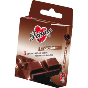 Pepino Chocolate kondom z přírodního latexu 3 kusy