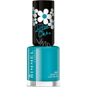 Rimmel London 60 Seconds Nail Polish by Rita Ora lak na nehty 880 Port-a-loo-blue 8 ml