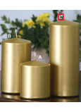Lima Metal Serie svíčka zlatá válec 80 x 200 mm 1 kus