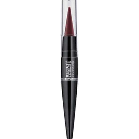 Essence Matt Lipstick & Liner 2v1 rtěnka & tužka na rty 05 Lush Berry 1,5 g