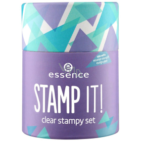 Essence Stamp It! sada se zdobícím razítkem Clear Stampy