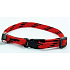 B&F Obojek Nylon červeno-černý 1,0 x 18 - 28 cm