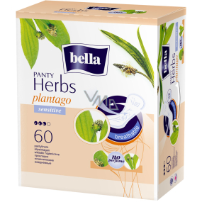 Bella Herbs Plantago Sensitive hygienické aromatizované slipové vložky 60 kusů + odličovací tampony 30 kusů