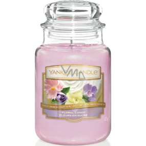 Yankee Candle Floral Candy - Dortík s květy vonná svíčka Classic velká sklo 623 g