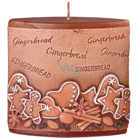 Candles Perník Gingerbread vonná svíčka elipsa 110 x 45 x 110 mm