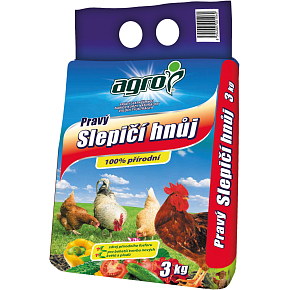 Agro slepičí hnůj pravý, 3 kg