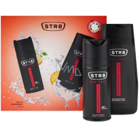 Str8 Red Code deodorant sprej 150 ml + sprchový gel 250 ml, kosmetická sada pro muže 2021