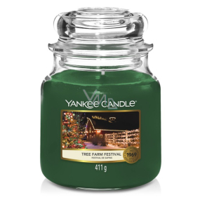 Yankee Candle Tree Farm Festival - Festival stromků vonná svíčka Classic střední sklo 411 g