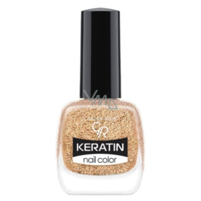 Golden Rose Keratin Nail Color Glitter lak na nehty 407 10,5 ml