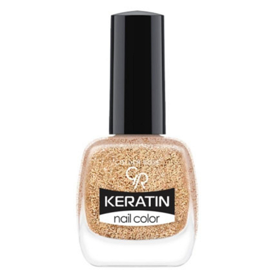 Golden Rose Keratin Nail Color Glitter lak na nehty 407 10,5 ml