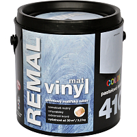 REMAL Vinyl Color mat omyvatelná barva na zeď, 410 pastelově modrá, 3,2 kg