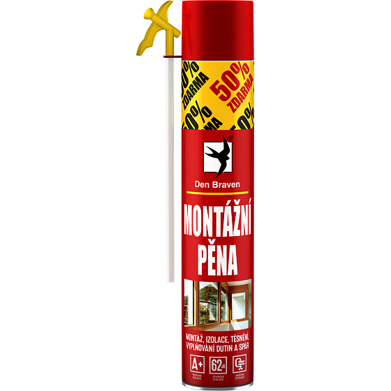 Den Braven RL trubičková montážní pěna, 500+250 ml