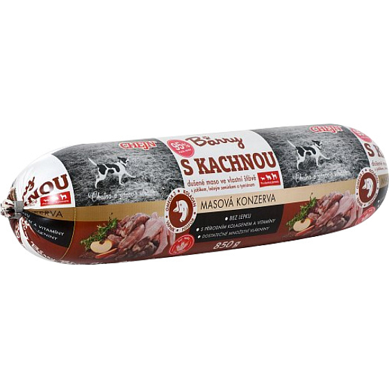 Chejn BARRY s kachnou konzerva pro psy, 850 g