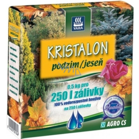 Agro Kristalon Podzim vodorozpustné univerzální hnojivo 0,5 kg pro 250 l zálivky