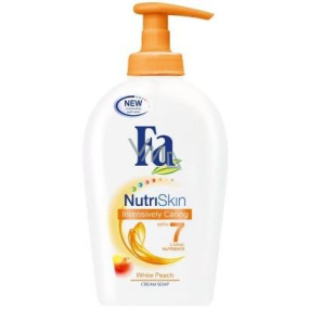 Fa NutriSkin Intensively Caring White Peach Broskev tekuté mýdlo dávkovač 300 ml