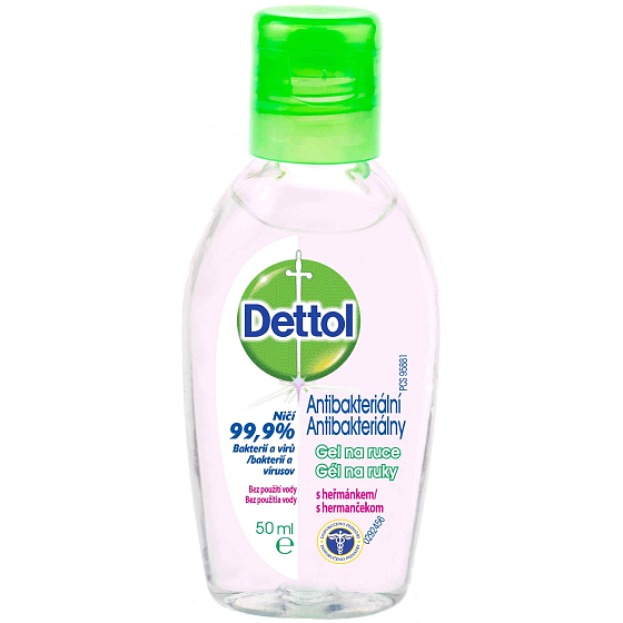 Dettol Antibakteriální gel na ruce s heřmánkem 50 ml