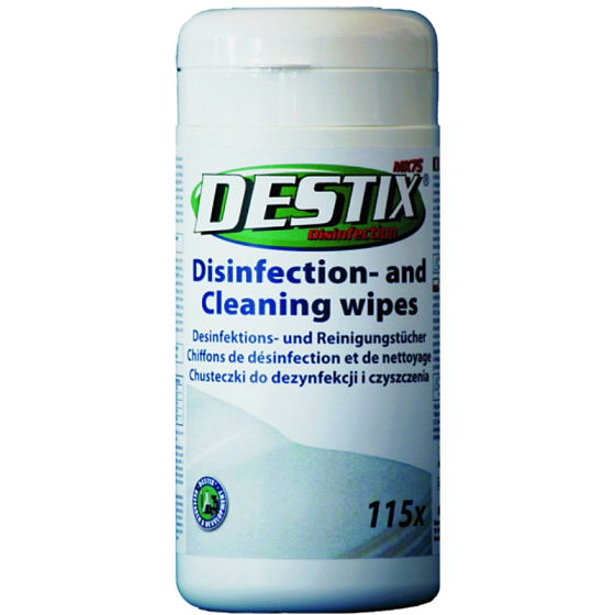 Destix Desinfekční a čisticí vlhčené ubrousky dóza 115 kusů