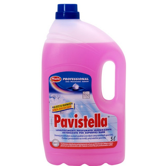 Pavistella s vůní růže na mytí a leštění tvrdých omyvatelných povrchů 5 l