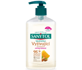 Sanytol Vyživující Mandlové mléko & Mateří kašička regenerační antibakteriální mýdlo, 250 ml s dávkovačem