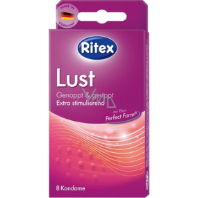 Ritex Lust kondom vroubkovaný 8 kusů