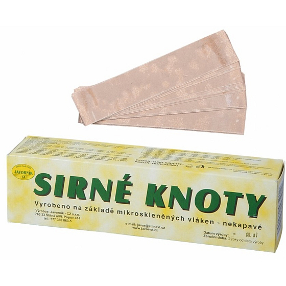 Sirné knoty k dezinfekci nádob, sklepů 0,4 kg
