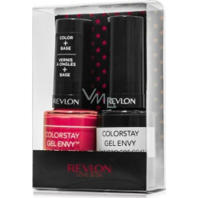 Revlon Colorstay Gel Envy Longwear lak na nehty 130 Pocket Aces 11,7 ml + lak na nehty 010 Diamond Top Coat 11,7 ml, kosmetická sada